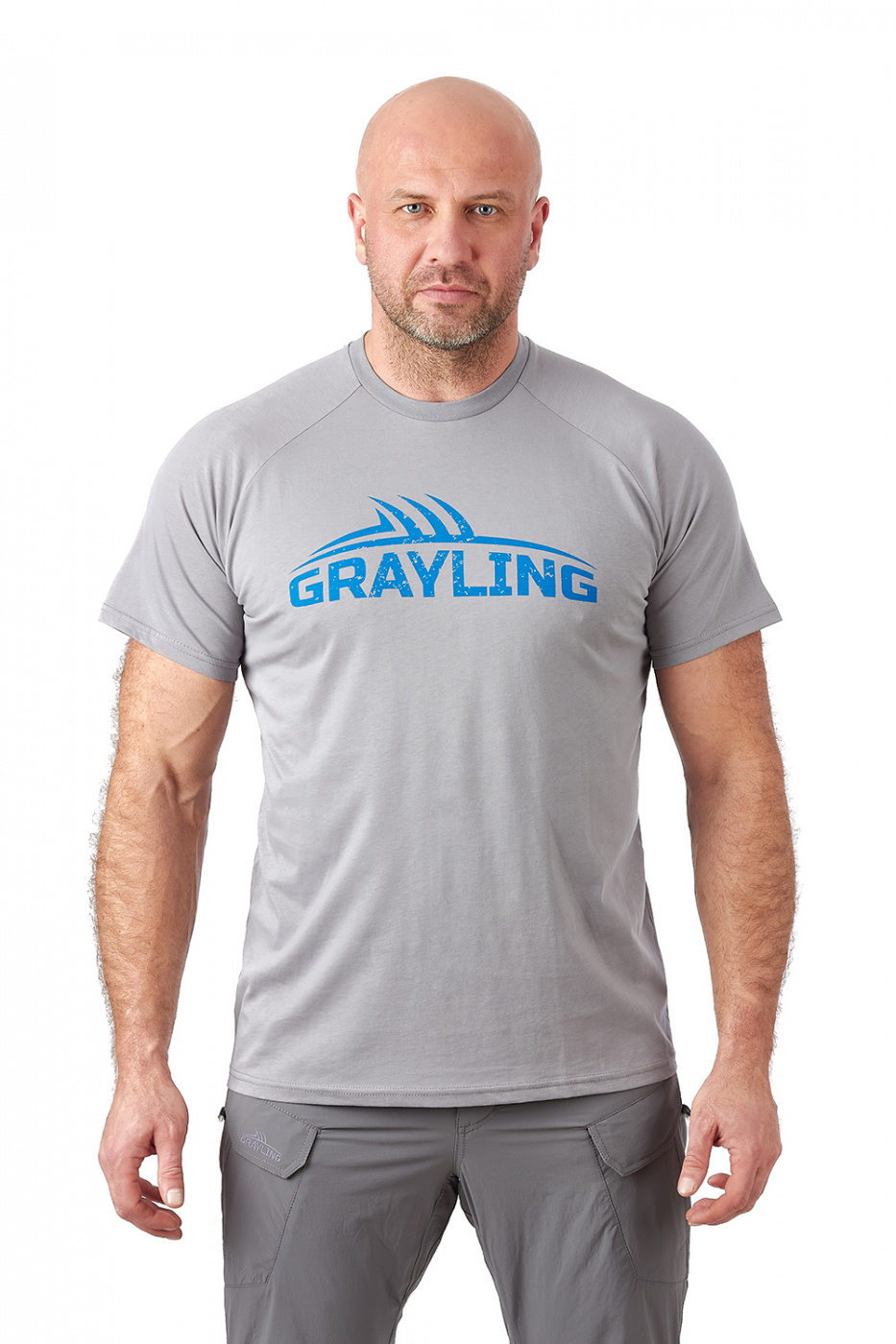 картинка Футболка GRAYLING Logo T-Shirt (Лого) (хлопок, серый)