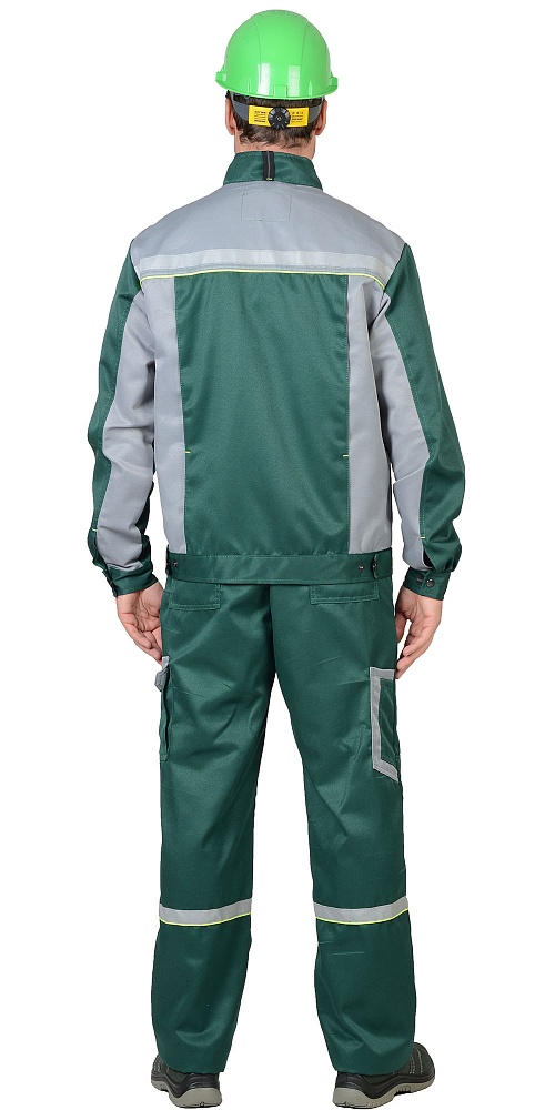 картинка Костюм ПРАКТИК-1, куртка-п/к зеленый/серый