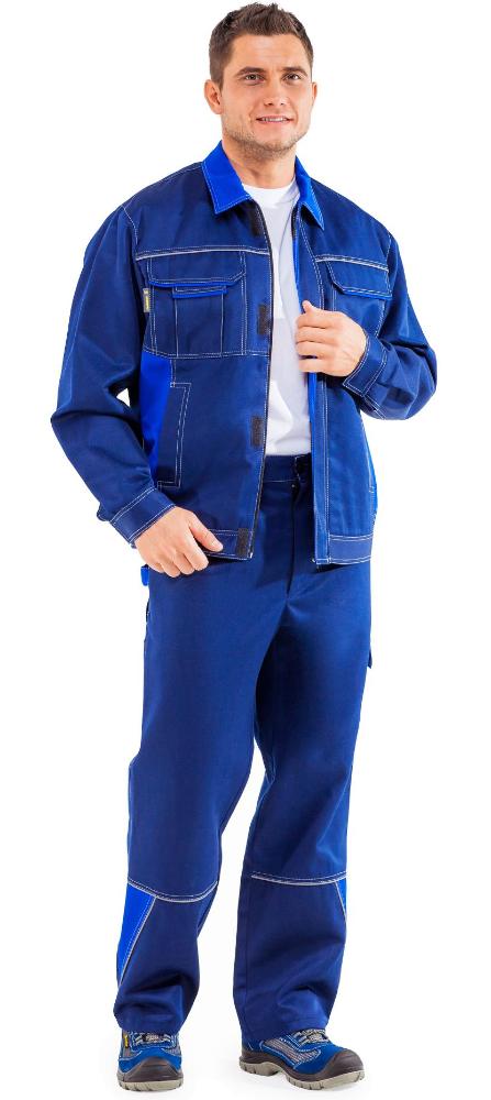 картинка Костюм СТРАЙК 1 куртка-брюки (тк. смесовая) т.синий/василек