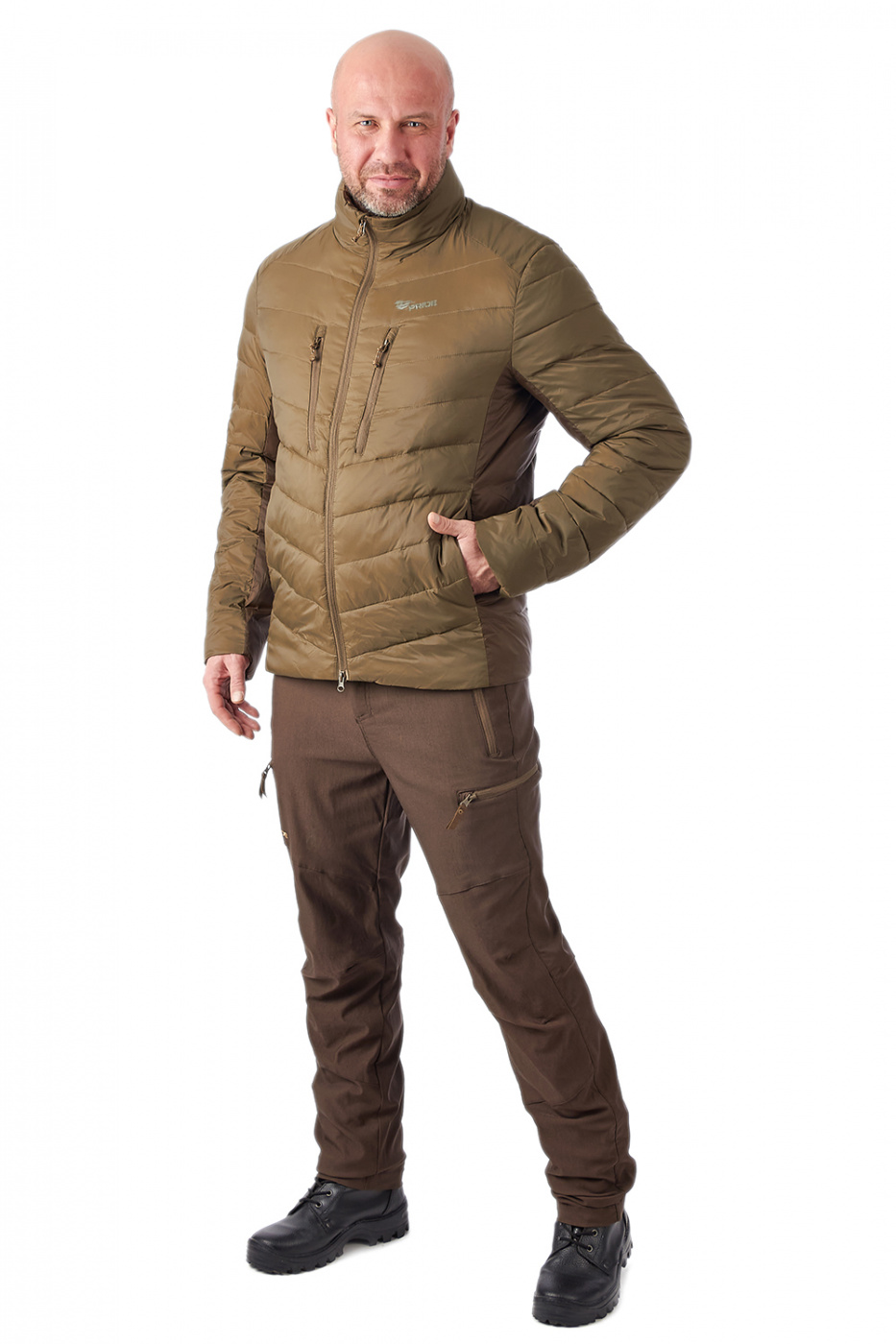 картинка Mangust (Мангуст) куртка мужская (нейлон, коричневый)