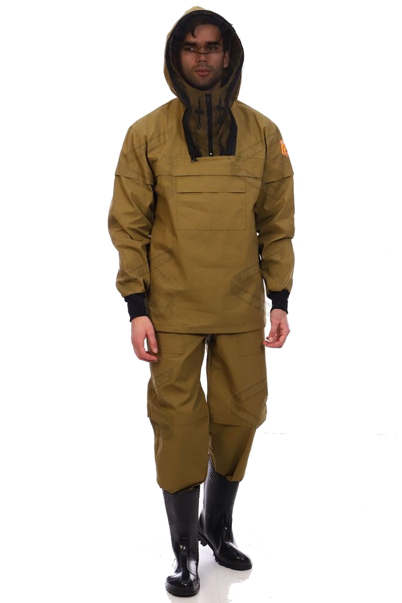 картинка Костюм противоэнцефалитный с ловушками, куртка-брюки (100%ХБ), хаки