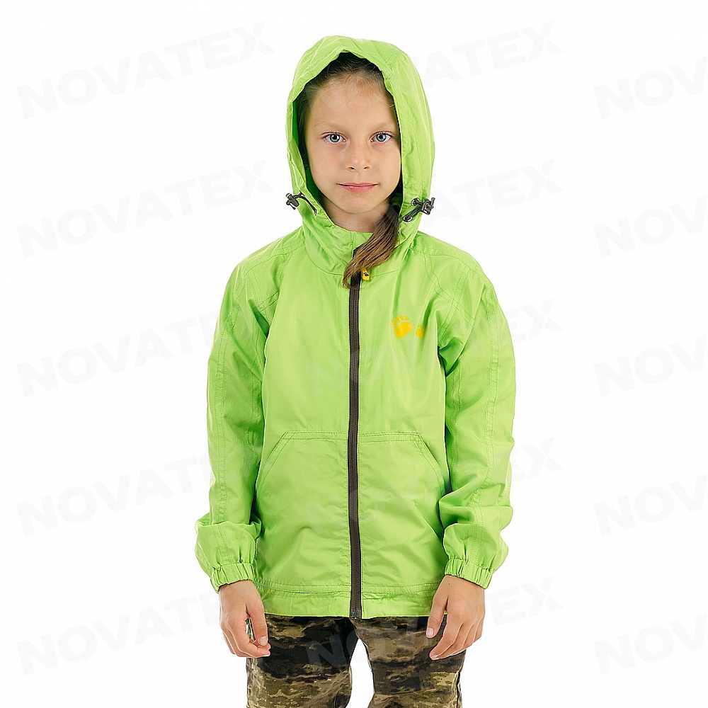 картинка Куртка «Tрэвел» (дюспа, салатовый) детская МАУГЛИ