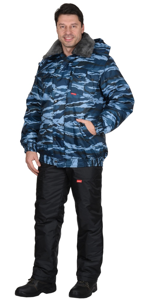 картинка Куртка зимняя ПОЛЮС КМФ Серый вихрь