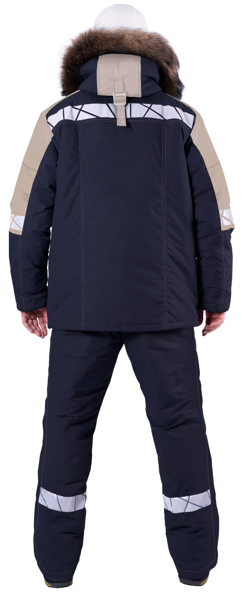 картинка Куртка зимняя ХАЙ-ТЕК SAFETY, т.син./беж. СОП