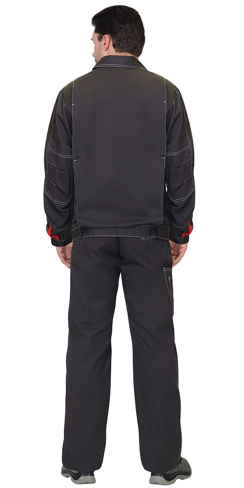 картинка Костюм ФАВОРИТ-С, куртка-п/к (100%х/б) серый/т.серый