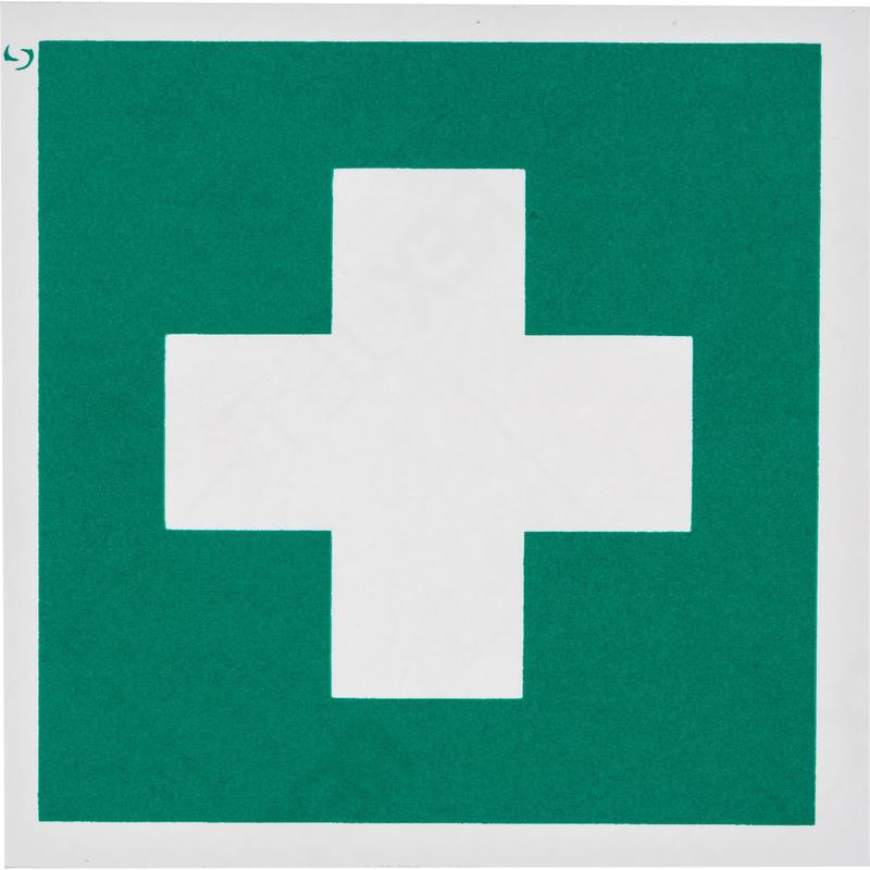 картинка Знак безопасности Аптечка первой медицинской помощи EC01 (200х200 мм, пленка ПВХ)