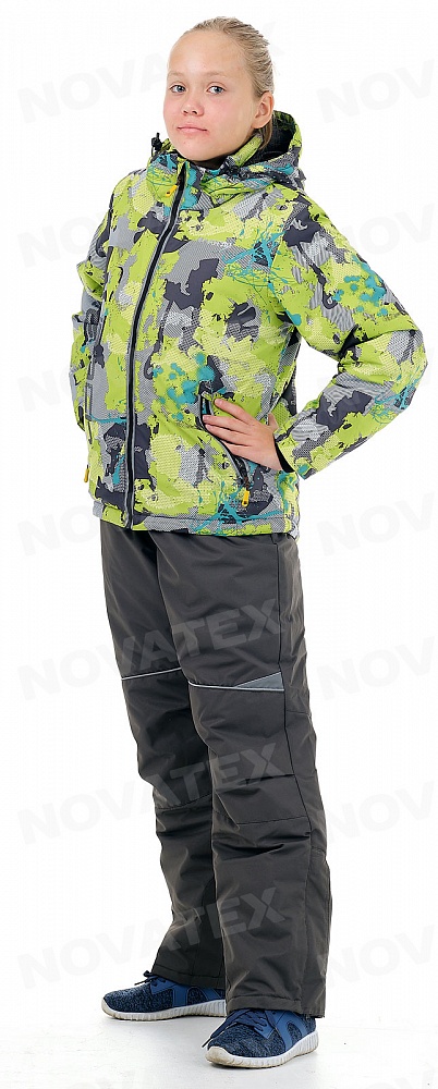 картинка Куртка «Мегаполис» (таслан добби, салатовый) детский МАУГЛИ