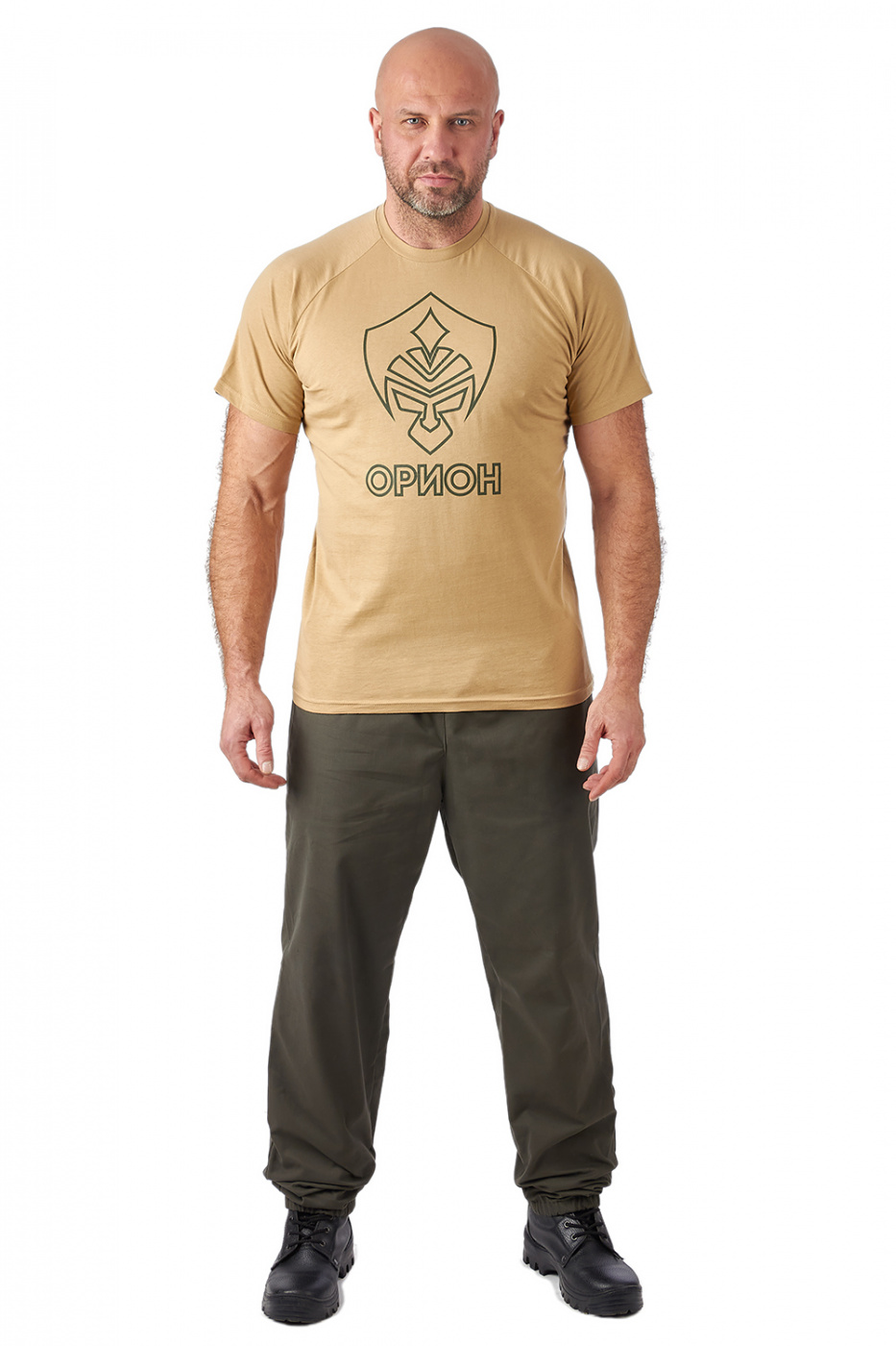 картинка Футболка Орион Logo T-Shirt (Лого) (хлопок, бежевый)