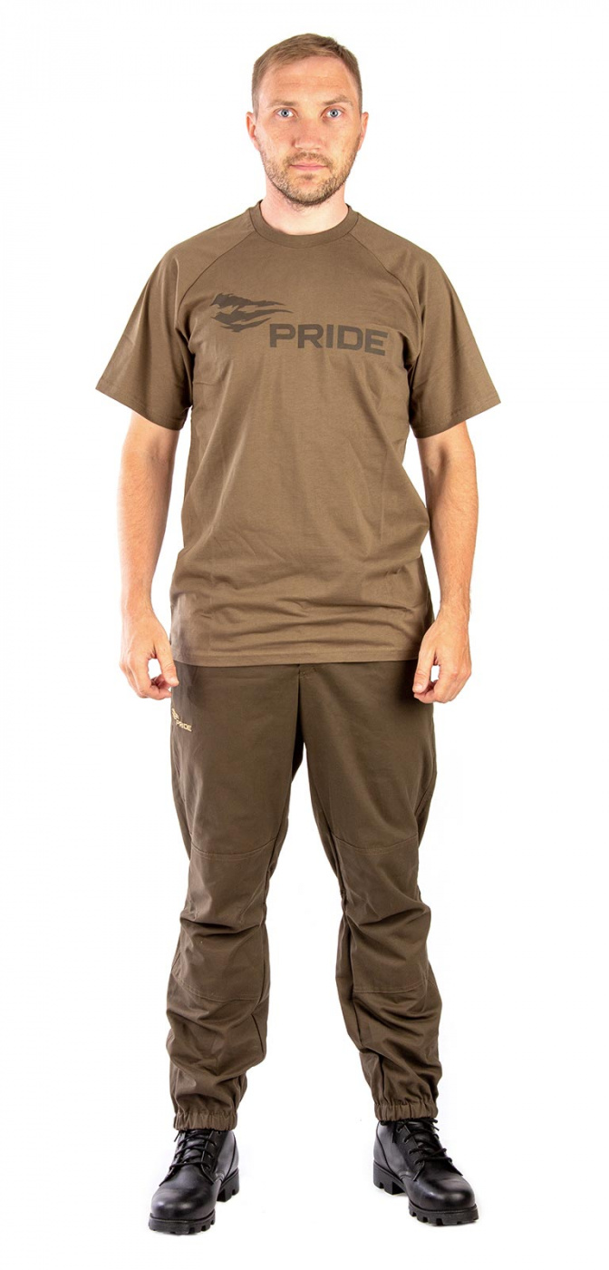 картинка Футболка PRIDE Logo T-Shirt (Лого) (хлопок, св.коричневый)
