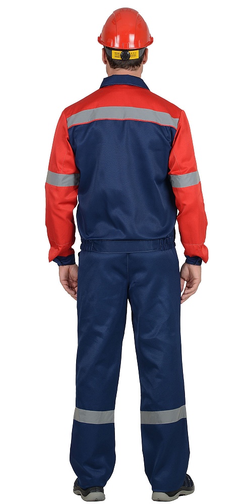 картинка Костюм ЛЕГИОНЕР-С куртка-брюки (тк. смесовая) синий/красный, СОП 50мм