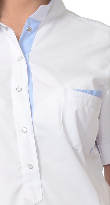картинка Костюм ЭВИТА женский: блуза-брюки, бел./гол.