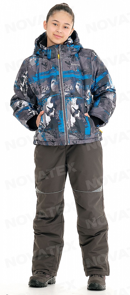 картинка Куртка «Мегаполис» (таслан добби, синий) детский МАУГЛИ