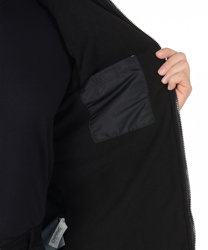 картинка Куртка зимняя ПРАГА-ЛЮКС с капюшоном черная
