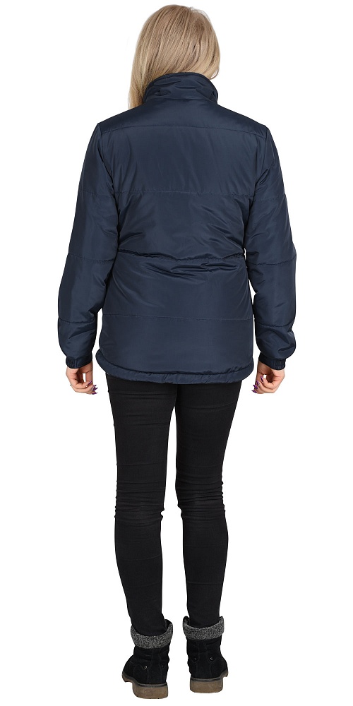 картинка Куртка зимняя SNOW женская син./беж. (подкладка флис)