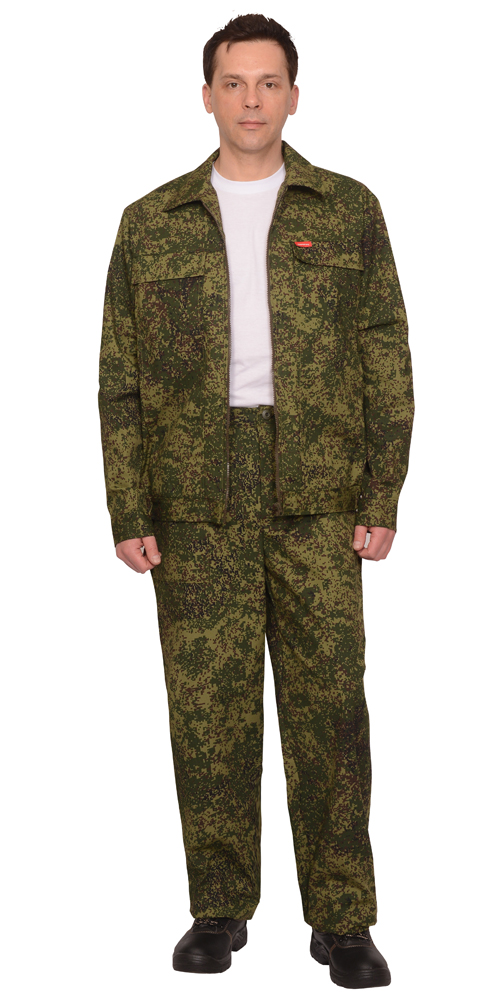 картинка Костюм РЫСЬ, куртка-брюки (тк. Рип-стоп 210) КМФ Цифра зеленая