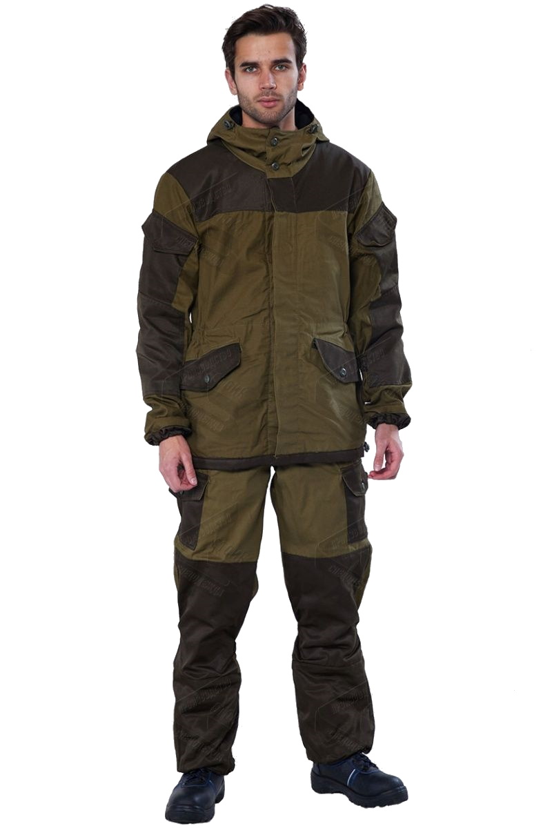 картинка Костюм ГОРКА ДЕМИ куртка-брюки (100%ХБ), хаки/т.хаки