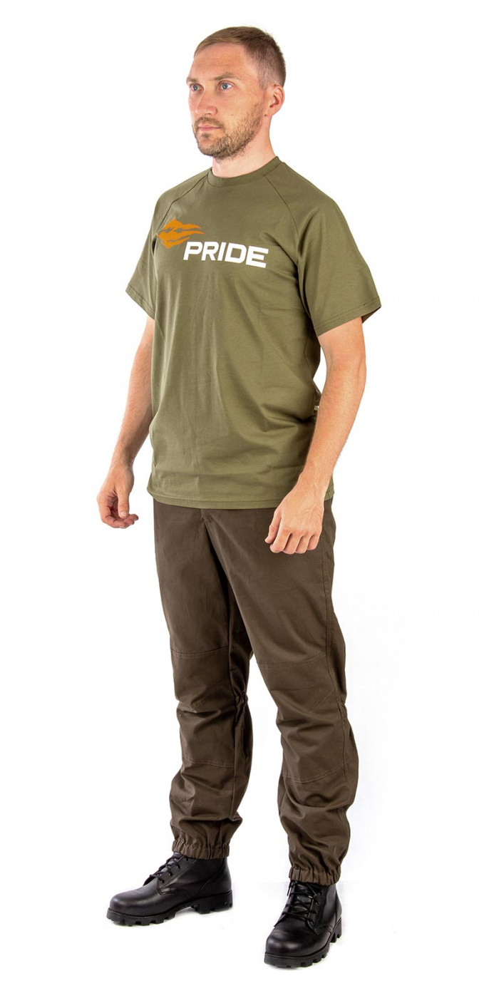 картинка Футболка PRIDE Logo T-Shirt (Лого) (хлопок, хаки)