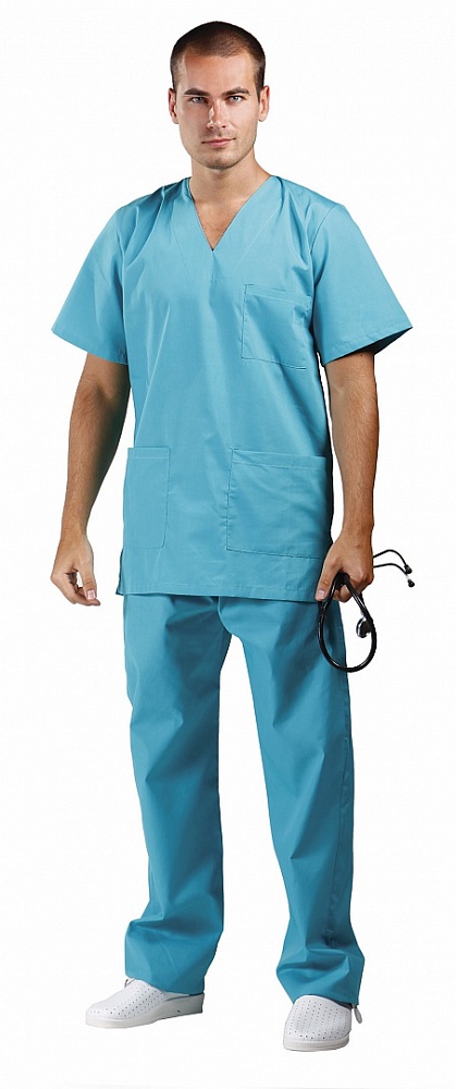 картинка Костюм хирурга смесовый, блуза-брюки