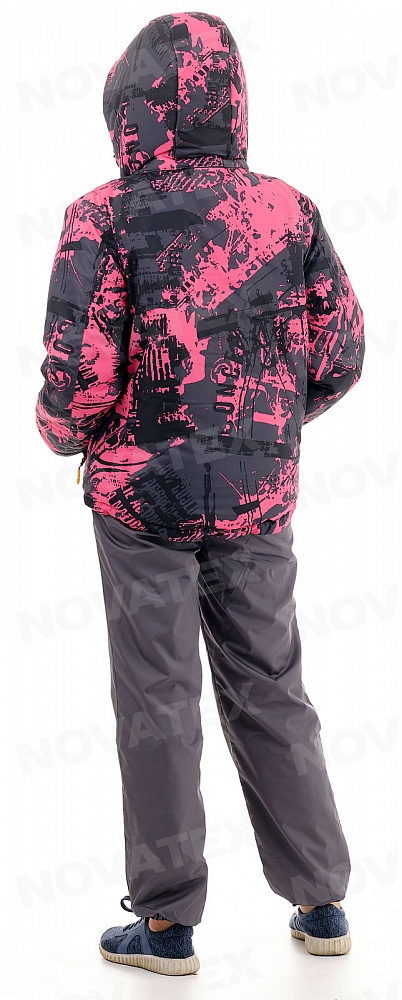 картинка Куртка «Мегаполис» (таслан добби, фуксия) детский МАУГЛИ