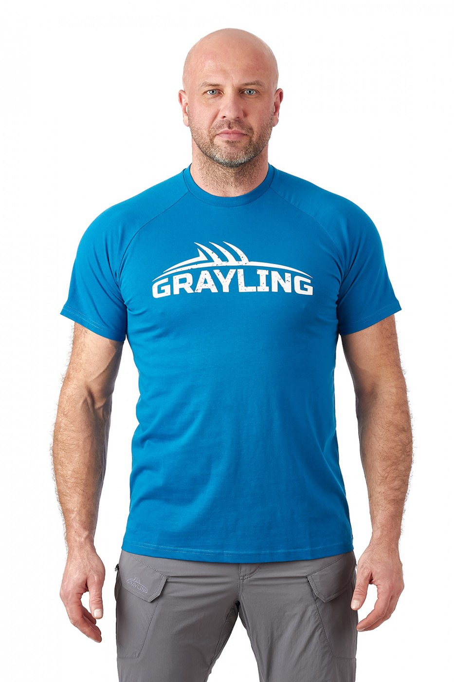 картинка Футболка GRAYLING Logo T-Shirt (Лого) (хлопок, синий)