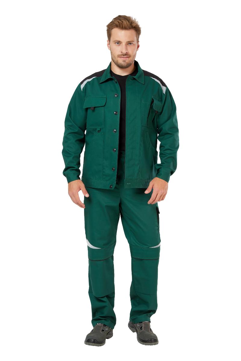 картинка Куртка АЛАТАУ (х/б) зеленый/черный