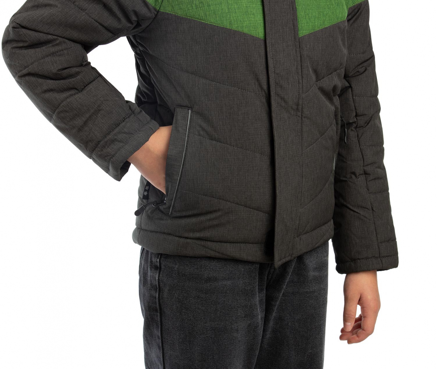 картинка Junior (Джуниор) куртка (плащевая, серо-зеленый) детский