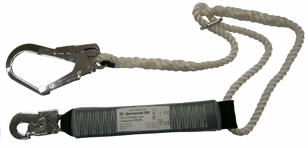 картинка Страховочный строп из полиэфирного каната с амортизатором СК-31а