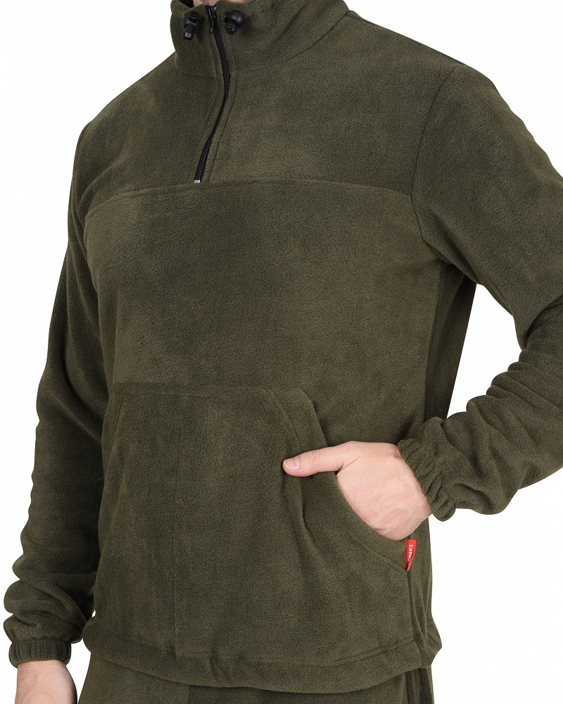 картинка Костюм флисовый куртка-брюки оливковый
