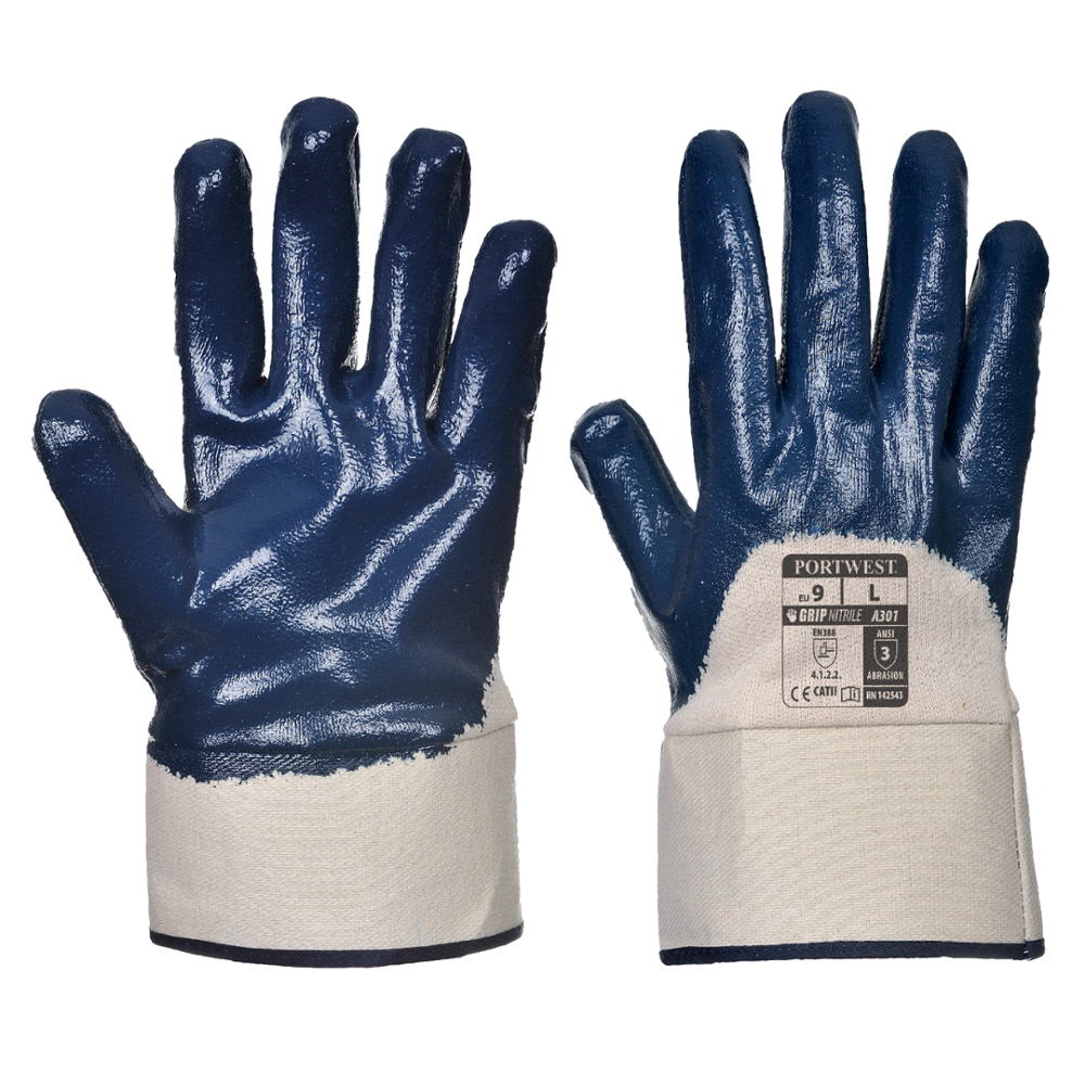 картинка Portwest A301, Нитриловые перчатки с защитной манжетой