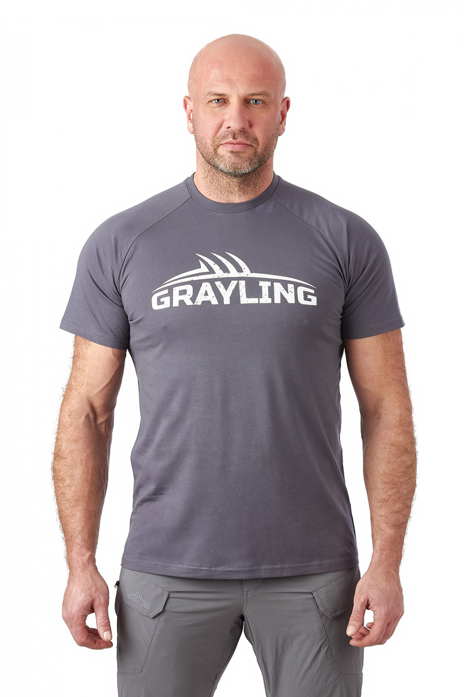 картинка Футболка GRAYLING Logo T-Shirt (Лого) (хлопок, графит)