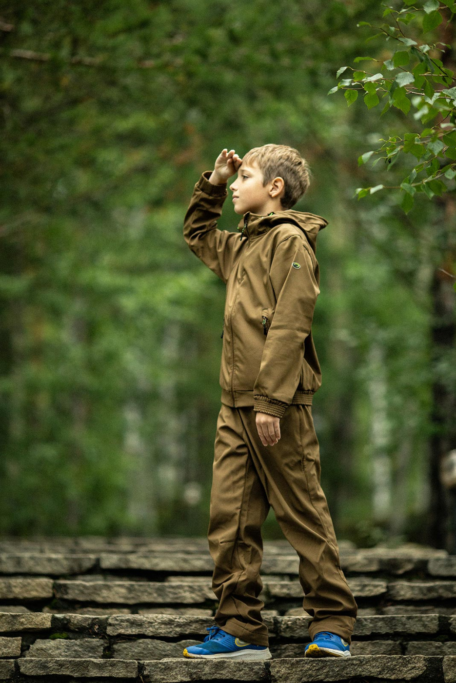 картинка Барс NEW Костюм (полофлис, коричневый) детский КВЕСТ