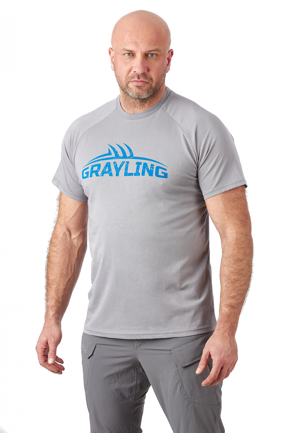 картинка Футболка GRAYLING Logo T-Shirt (Лого) (хлопок, серый)