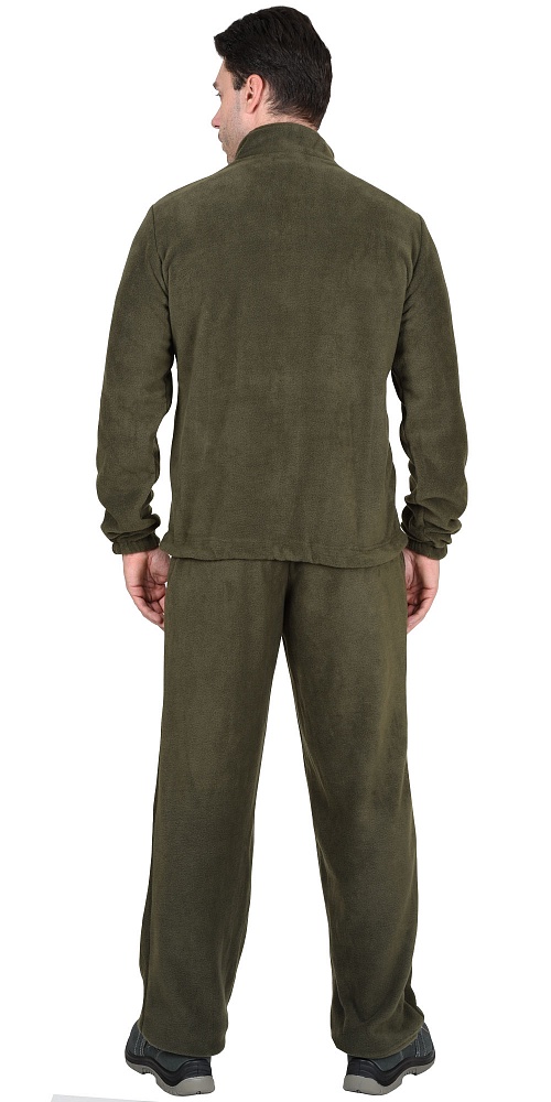 картинка Костюм флисовый куртка-брюки оливковый