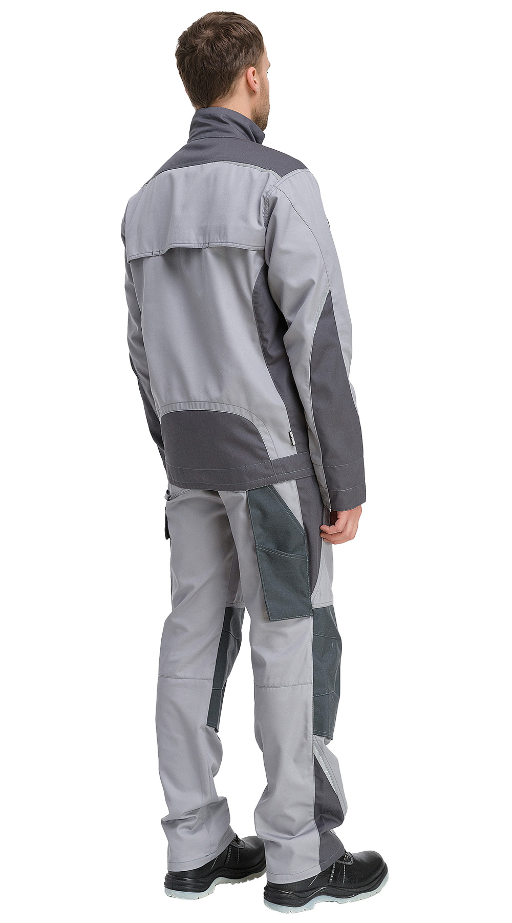 картинка Костюм 2020 куртка-брюки т.сер/св.сер.