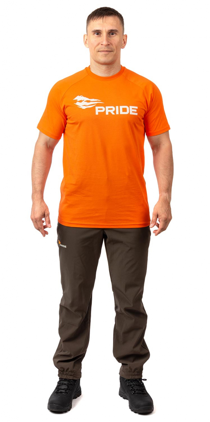 картинка Футболка PRIDE Logo T-Shirt (Лого) (хлопок, оранжевый)