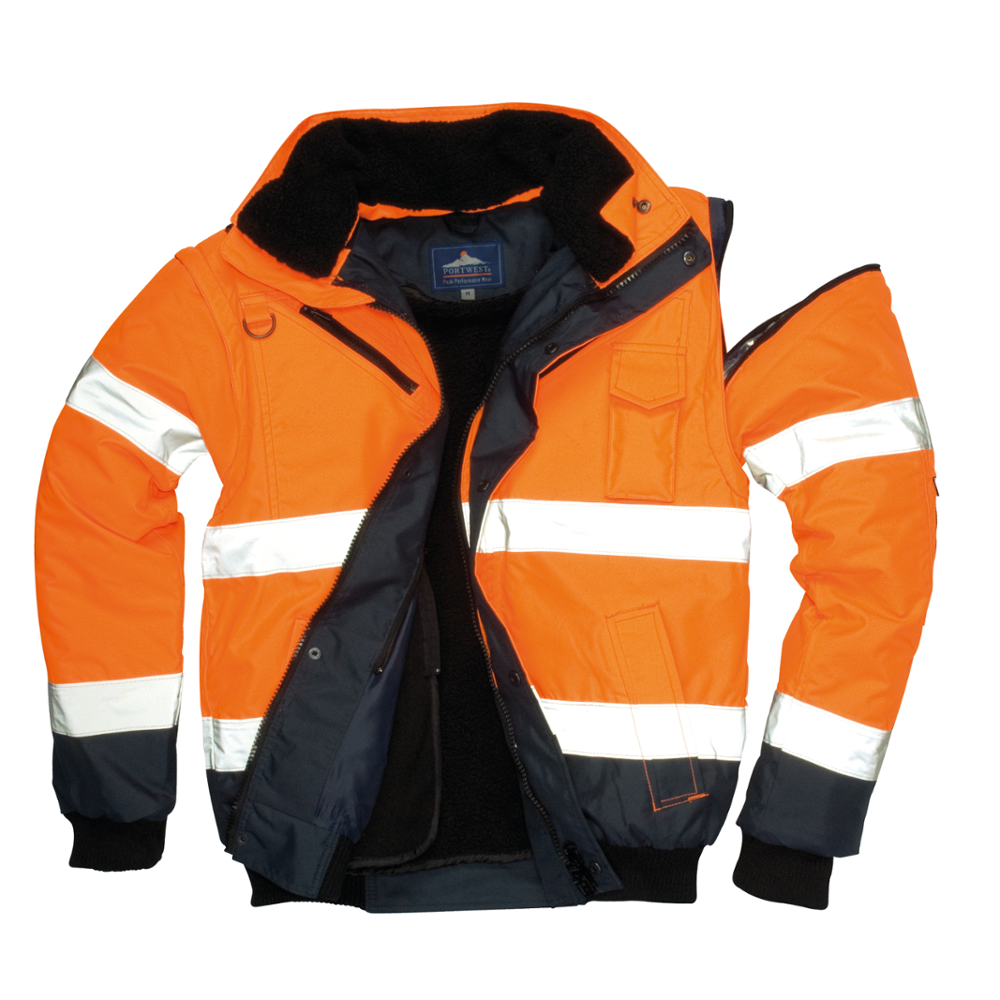 картинка Куртка-бомбер светоотражающая контрастная Portwest C465
