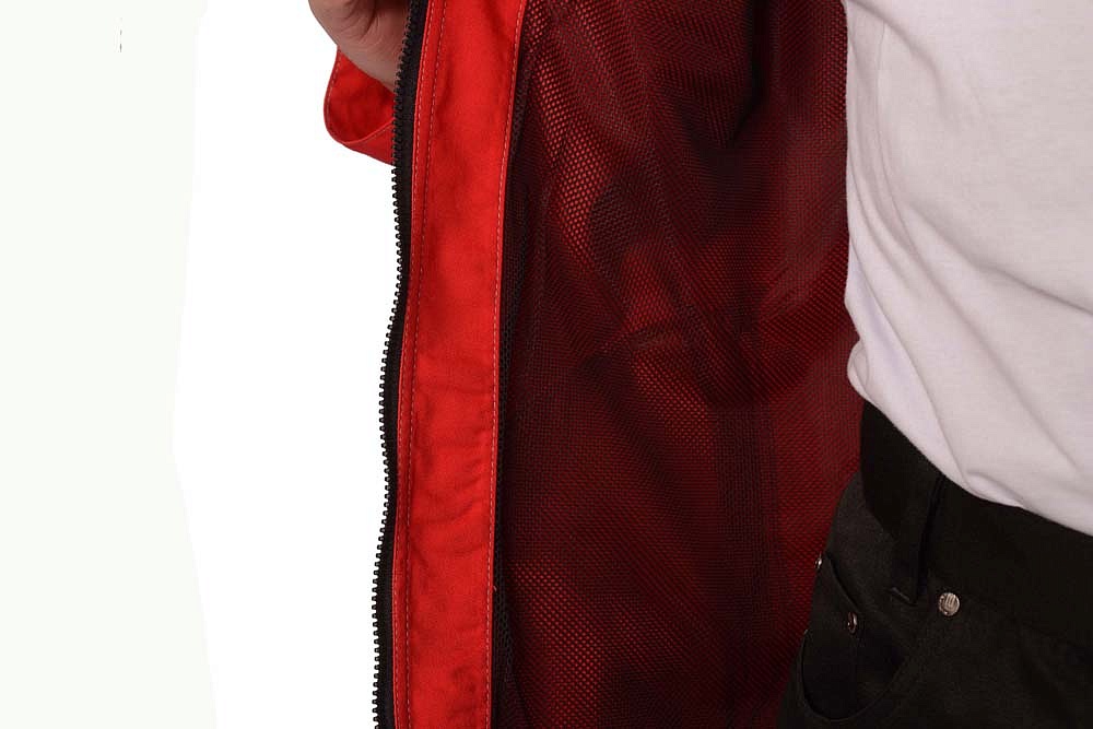 картинка Куртка МЕЛЬБУРН удл. (тк.Rodos) красная/черный кант