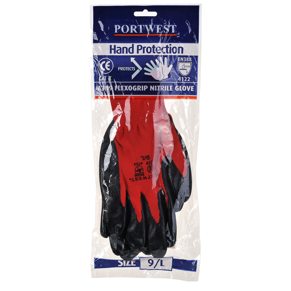 картинка Portwest A319, Нитриловые перчатки Flexo Grip (в розничной упаковке)